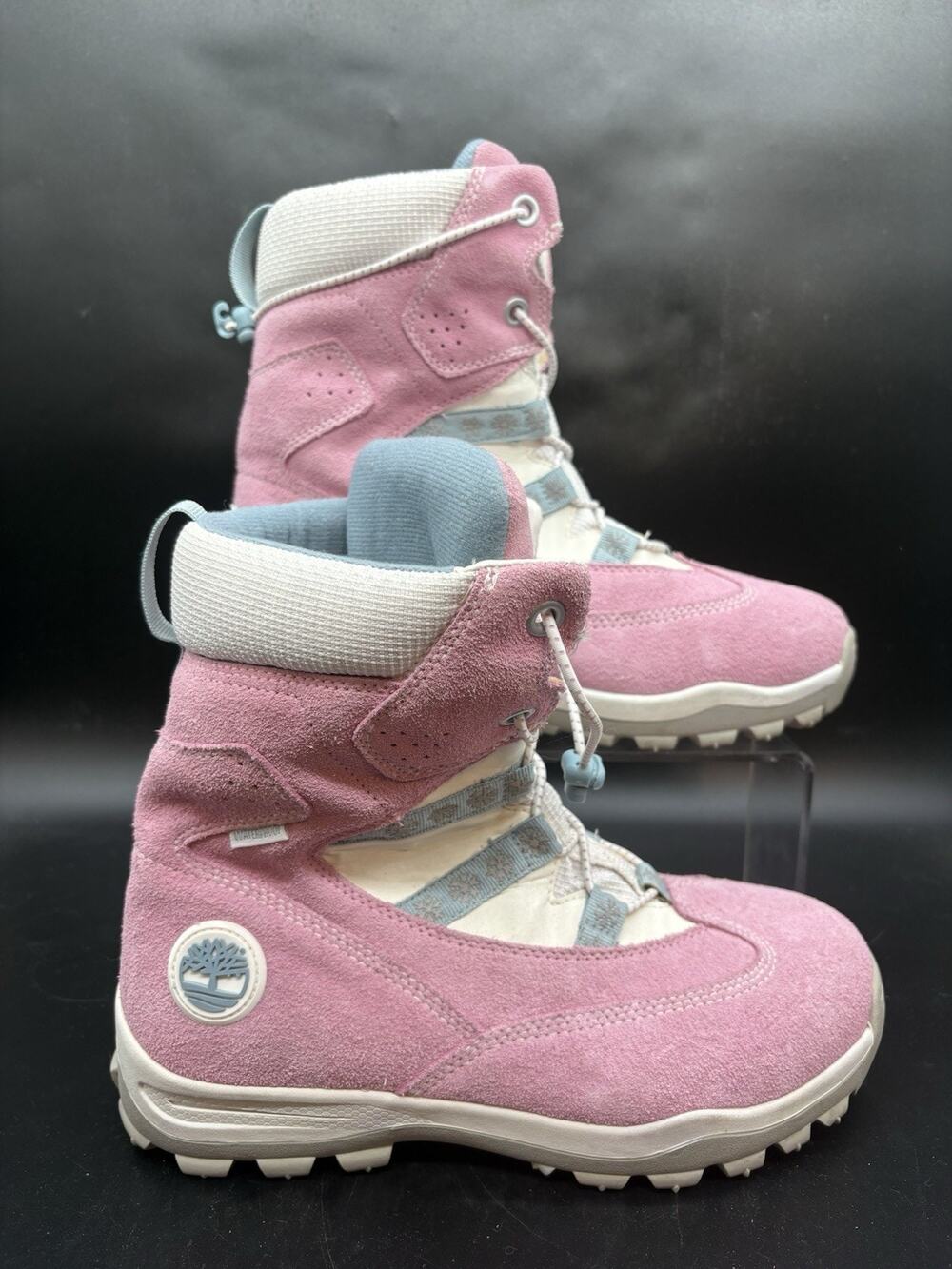 Timberland Pink Boots Womens Size 5 Winter Snow Boots Insulated Outdoor